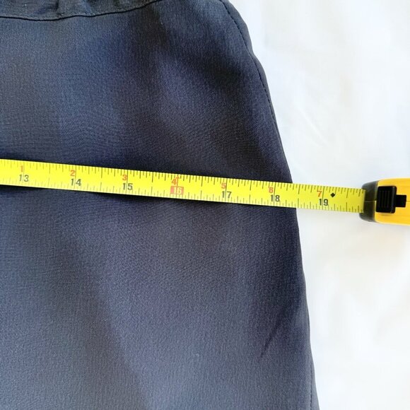 Tristan & Iseut Sheer Grey Chiffon Long Skirt Drawstring Closure Size L Vintage - Picture 8 of 12